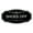 Black / Silver, variant on Victorian Shoes Off Sign (Lt Gray) - Small 3" X 6"