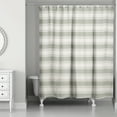 thumbnail image 2 of Creative Products Green Stripe 71x74 Shower Curtain, 2 of 2