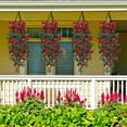 thumbnail image 4 of Artificial Rose Vines for Wall Decoration - 100cm Plastic Faux Hanging Plants for Indoor & Outdoor Use - Perfect for Weddings, Balconies, Porches, and Gardens - Available in Pink, Hot Pink Red, 4 of 5