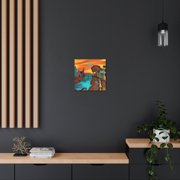 Frontier Town Scene - Canvas