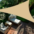thumbnail image 2 of SINGOMON Shade Sail, 10'x10'x10' Triangular Awning Waterproof Outdoor Awning for Courtyard Patio Pool Garden (Beige), 2 of 12