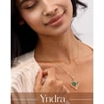 thumbnail image 2 of Yndra 18k Gold Plated Heart Necklace for Women,S925 Sterling Silver May Emerald Birthstone Crown Pendant Necklace,Jewelry Gift for Her Wife Mom Girlfriend,Birthday Mother’s Day Gift, 2 of 10