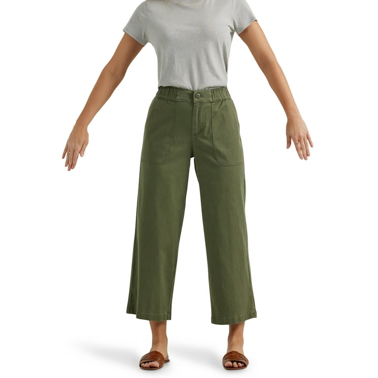 Walmart wide leg crop pants sales