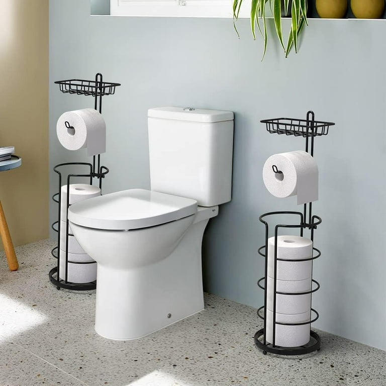 stusgo 3-in-1 Toilet Paper Holder Free Standing, Portable