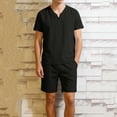 thumbnail image 5 of Ceisia Men's Solid Swim Trunksmen Waist Shorts Casual Home Suit Men Valentine'S Gifts Trunksmen Waist Shorts Casual Home Suit Sets Black XXL Gifts for Father, 5 of 8