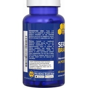 NATURAL STACKS Serotonin Brain Food w/ L-Tryptophan & Rhodiola Rosea - Mood Support Supplement - Promotes Positive Mood, Calmness, Stress Relief - Happy Mood & Brain Support Supplement - 60 Capsules