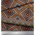 thumbnail image 3 of Soimoi Poly Georgette Fabric Geometric Southwestern Decor Fabric Printed Yard 52 Inch Wide, 3 of 3