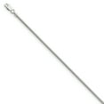 thumbnail image 1 of 925 Sterling Silver 2mm Round Cubetto Omega Snake Chain Bracelet, 1 of 5