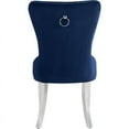 thumbnail image 2 of Meridian Furniture Carmen 19.5"H Velvet Dining Chair in Navy (Set of 2), 2 of 5