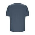 thumbnail image 5 of Womens Short Sleeve Tops Solid Color V-Neck Short Sleeved Casual T-Shirts Beach Vacation Clothes Travel Business Casual Outfits, 5 of 6