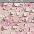 thumbnail image 5 of Pale Pink Dog Crate Cover, Butterflies Ornate Wings Feminine Romantic Theme Art, Easy to Use Pet Kennel Cover for Medium Large Dogs, 35" x 23" x 27", White Peach and Pink, by Ambesonne, 5 of 6