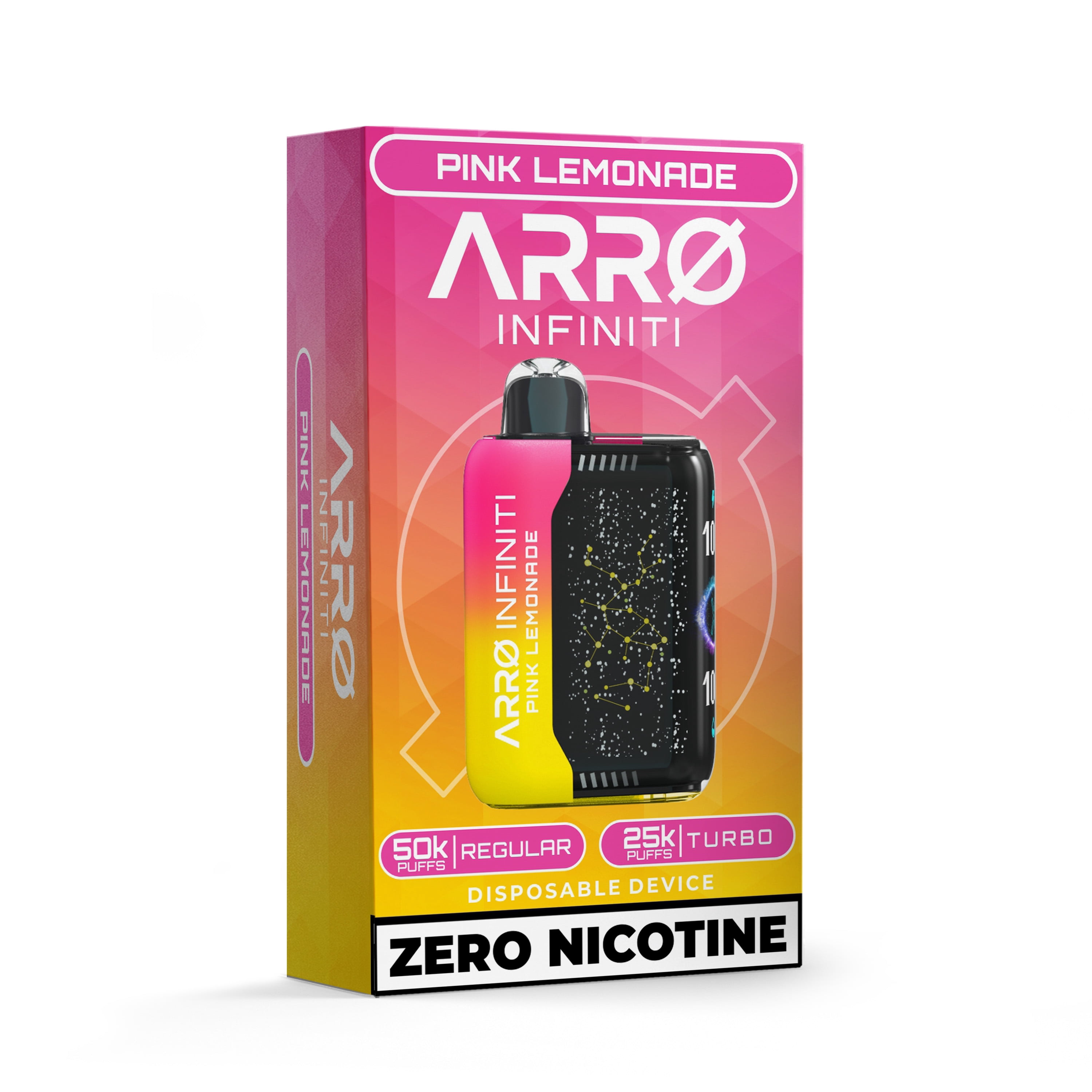 ARRO Infiniti - Pink Lemonade | 0% Nicotine, 40k puffs, Aromatherapy Diffuser