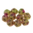 thumbnail image 3 of Esquina Redonda de Punteados de 10Pcs D12 para de Los Bloques de Construcción Morado Baoblaze Juego de dados de 12 caras, 3 of 8