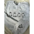thumbnail image 2 of Halloween Ghosts And Bats Sleeve Embroidered Sweatshirt, 2 of 4