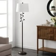 thumbnail image 1 of Safavieh Éclairage Collection Rudy 62 Pouces Lampadaire en Fer Noir (Ampoule LED Inclus) FLL4091A, 1 of 1