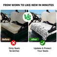 thumbnail image 4 of Golf Cart Seat Covers for 2 Seater,Spring Gray Eucalyptus Microfiber Cart Seat Towel Blanket,Summer Botanical Leaf Country Absorbent Breathable Non Slip Bench Seats Protector for Golf Course 51"x31", 4 of 9