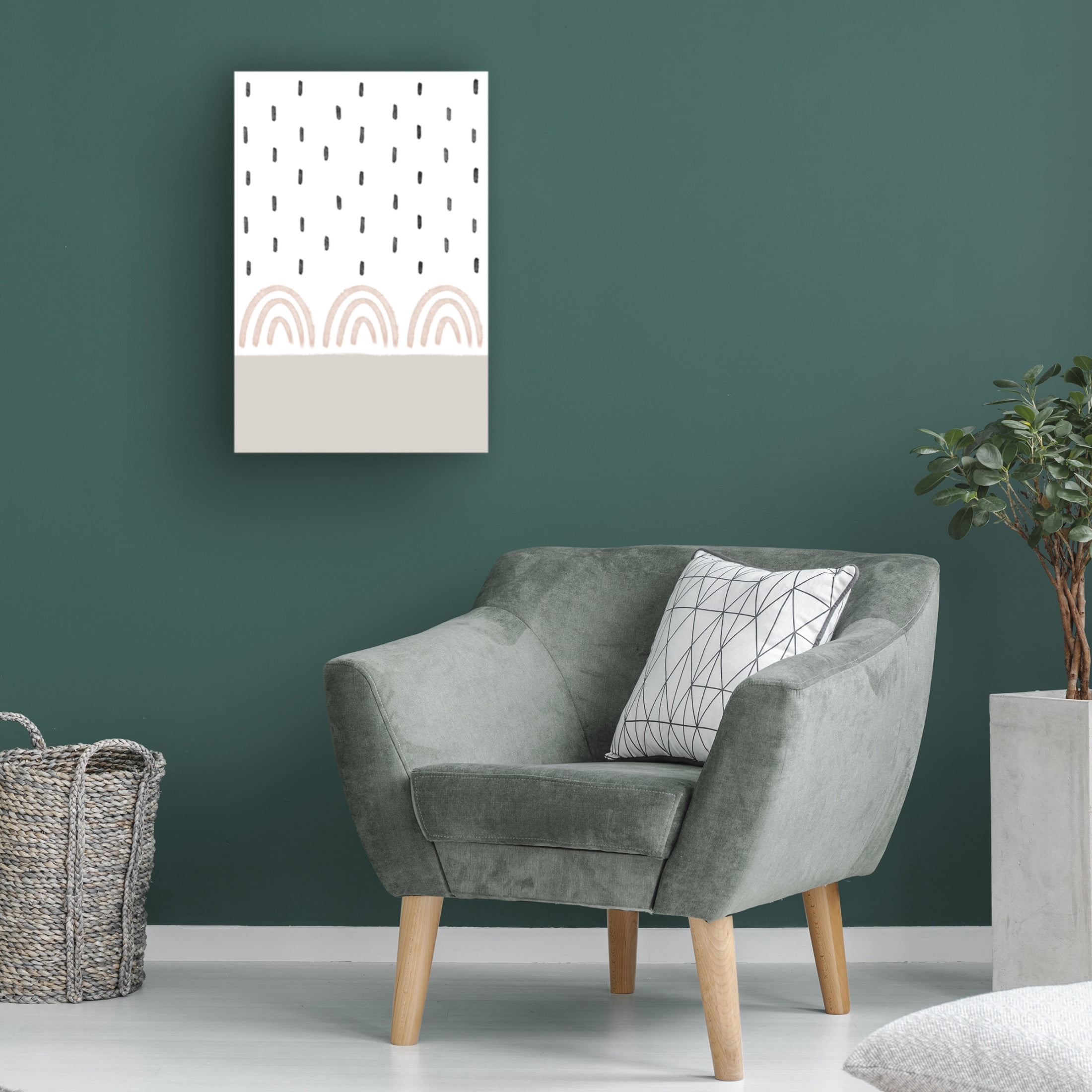 Trademark Fine Art uplusmestudio Rain On Rainbows Canvas Wall Art