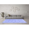thumbnail image 3 of Ahgly Company Machine Washable Indoor Round Abstract Blue Modern Area Rugs, 6' Round, 3 of 4