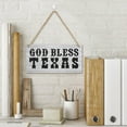 thumbnail image 2 of Wooden Hanging Wall Art Positive Quotes God Bless Texas Board Hanging Wood Sign, House Wood Sign For Garden Yard Home Farmhouse 12X6 Inch, 2 of 7