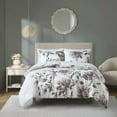 thumbnail image 3 of Brookfield Garden 5 Piece Comforter Set Large Scale Floral Pattern Print Bedding-Decorative Pillows Shams Included, Queen, 3 of 6