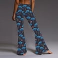 thumbnail image 4 of Pantalones Acampanados de Yoga Deportivos Con Estampado de Cintura Elástica Y Cintura Alta Para Mujer Odeerbi ODB-6, 4 of 6