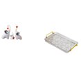 thumbnail image 1 of Esculturas de elefantes, figuras de cerámica, bandeja rectangular para servir, bandeja de cocina, adorno de escritorio familiar, ideal para sala de es, 1 of 8