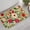 Green, variant on Flower Bathroom Runner Rug Non Slip, Large Long Bathroom Rug Cute Floral Bath Mat for Bedroom Hallway Kitchen, Soft Plush Washable Black Shower Rug