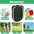 thumbnail image 6 of Polyester Nylon Pulling Rope, 1/2" 100 FT High Force Polyester Load 5400LBS Sailing Rope Abrasion Resistant UV Resist for Camping Swings Arborist Rigging Multipurpose Black, 6 of 7