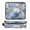 Blue and White Flower Pattern, variant on Hair Tool Organizer Bag with Heat Resistant Mat Removable Travel Storage Case for Hot Air Brushes Curling Irons Black Holly Leaves