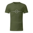 thumbnail image 4 of Sngxgn Mens Short Sleeved T-Shirt Crew Neck Straight Solid Breathable Casual Tee Tops for Men(Army Green,XXXL), 4 of 5