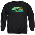 thumbnail image 1 of Quogs & Just A Phase Adult Cotton & Polyster Crewneck Sweatshirt, Black - Large, 1 of 1
