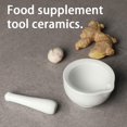 thumbnail image 4 of Porcelain Mortar And Pestle, Ceramic Herb Grinder Pill Crusher Set-- Dishwasher Safe, 4 of 5
