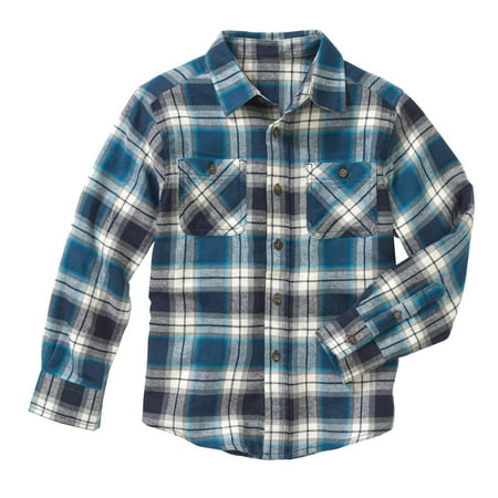 Boys Long Sleeve Flannel Shirt