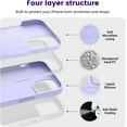 thumbnail image 2 of Designed for iPhone 14 Case, Silicone Shockproof Slim Thin Phone Case for iPhone 14 6.1 inch (Light Purple), 2 of 14