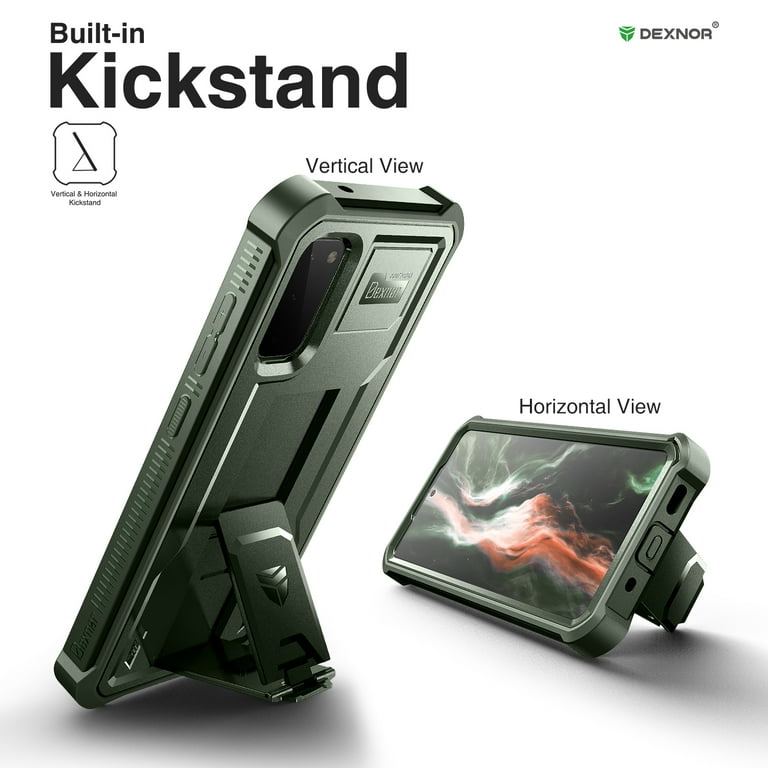 Dexnor Samsung Galaxy S20 Kickstand Case, Heavy Duty Protection