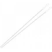 Thread Sewing Needles Collapsible Large Eye Beading Needle Stainless Steel 5.12 Inch 0.4mm Wire Diameter 2Pcs