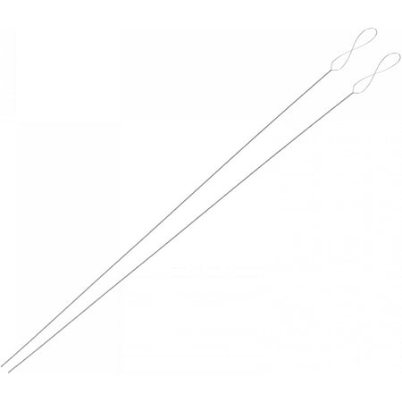 Thread Sewing Needles Collapsible Large Eye Beading Needle Stainless Steel 5.12 Inch 0.4mm Wire Diameter 2Pcs