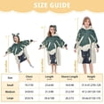thumbnail image 4 of FORMRS Wearable Blanket Hoodie with Sleeves for Kids Cozy Flannel Sweatshirt, Black Cat Plants, 4 of 7