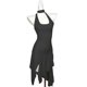 thumbnail image 1 of Women's Halter Neck Bandage Open Back Party Dress Leopard Pattern Fashion Asymmetrical Design A Line Bodycon Midi Dress White L, 1 of 4