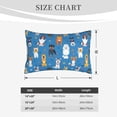 thumbnail image 3 of Plush Throw Pillow Covers, Cute Dog Puppy colorful Pillow Cases with Invisible Zipper, Breathable Microfiber Pillow Cases Standard Size for Sleeping Bedroom Sofa Living Room 14x20, 3 of 5