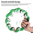thumbnail image 4 of Mistaha Green Handheld Bell Tambourine ABS Stainless Steel Rattle Jingle Percussion Instrument for Home School Party, 4 of 6