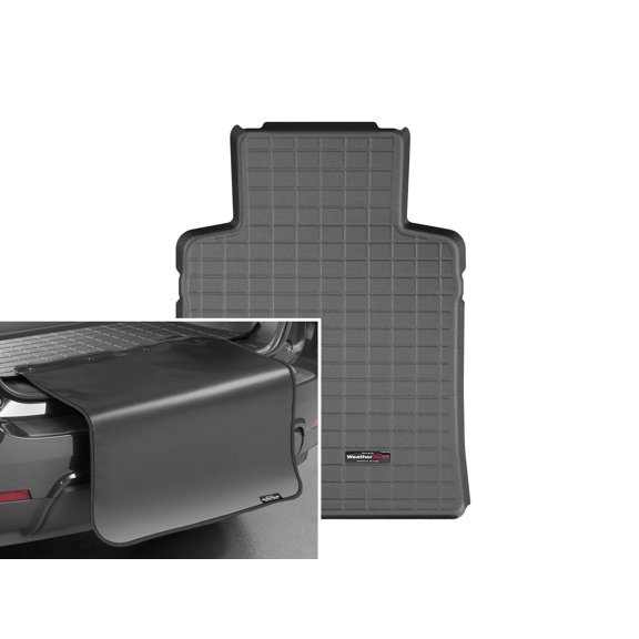 WeatherTech Cargo Trunk Liner with Bumper Protector compatible with BMW M8 Competition, M850i, 840i, M8 - Trunk With Bumper Protector, Black