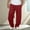 Wine, variant on FDGIU ‌‌‌‌Men's Baggy Sweatpants, Wide Leg Loose Fit Athletic Joggers with Drawstring Elastic Waist & Pockets for Casual Wear