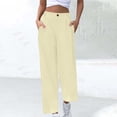 thumbnail image 6 of Sevevn Women's Fall Corduroy Pleated Draped Straight-Leg Roll-Cuff Pants Versatile Comfortable Casual Outdoor Pants with Pockets, 6 of 9