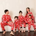thumbnail image 7 of Uccdo Family Matching Christmas Pajamas Set Santa Claus Print Jumpsuits Pjs Sleepwear For Mom/Dad/Kids/Babies, 7 of 7