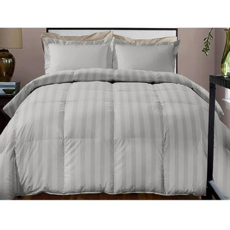 Hotel Grand Damask Stripe 800 Thread Count Cotton Rich Down Alternative Comforter