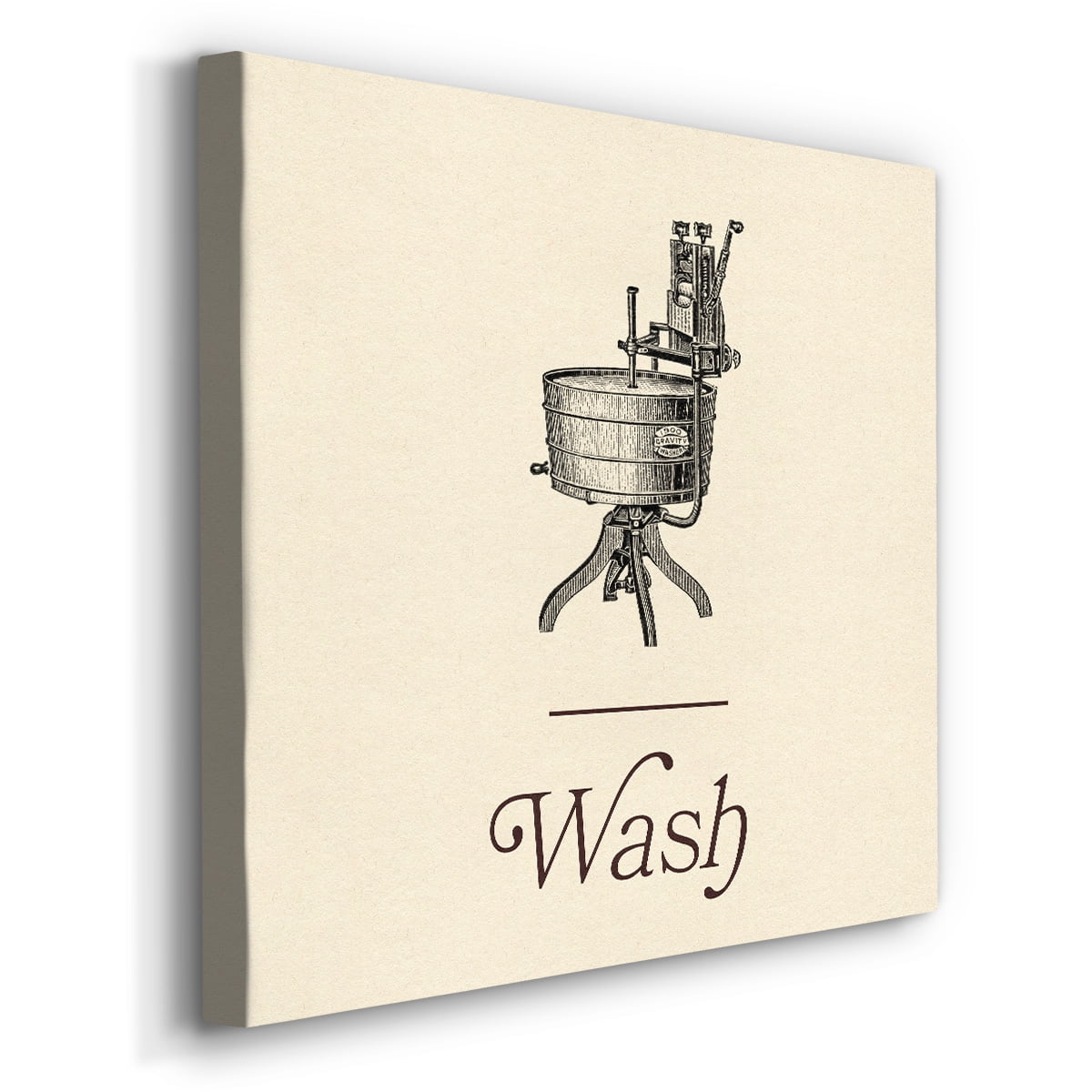 Wexford Home Laundry Sign I-Premium Gallery Wrapped Canvas, 40" x 40" - Ready to Hang