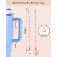 thumbnail image 4 of GHSDFBB Accessoires de Charme pour Tasse Stanley, 2 Pcs Nom ID Lettre Poignée Charme pour Stanley/Simple Gobelet Moderne, Forme de Cœur Initiales Identification Charmes, 4 of 7