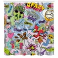 thumbnail image 3 of Ambesonne Art Shower Curtain, Hip-Hop Graffiti Love, 69"Wx70"L, Multicolor, 3 of 3