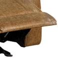 thumbnail image 4 of Kius Manual Recliner Chair-Brown Faux Leather-Pillow Top Arms, 4 of 6